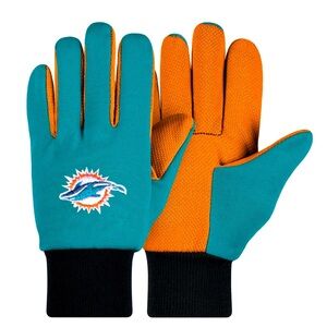 Miami Dolphins Original Colored Palm Mens Utility Gloves